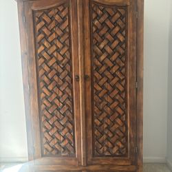 Carved Wood Cabinet 