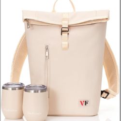 Two Bottle Rolltop Wine Backpack