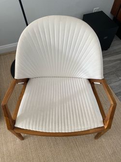 CB 2  Chair (ivory vegan leather)