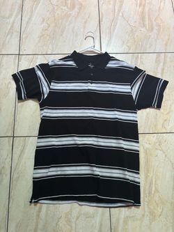 Black and white polo size M