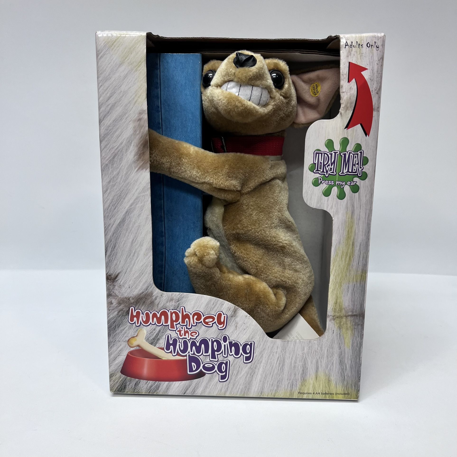 Vintage Humphrey the Humping Dog by Gemmy New Chihuahua In Box Gag Gift New