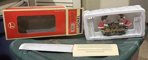 Lionel 6-18433 Mickey Minnie Mouse Disney Christmas Handcar O Gauge Train motor  From the 1990’s  $100   Local Pick Up 11740  Can Ship