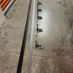 Rubbermaid Fasttrack 3 Piece 7 Foot Wall Mounted Hanging Bicycle Rack (5 Bicycles) 