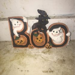 Boo Halloween Hanging Sign For Wall