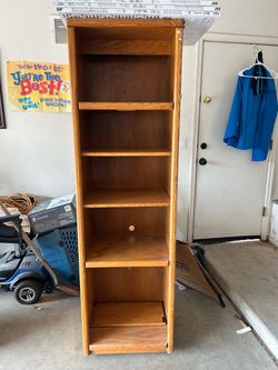 Bookcase with wheels
