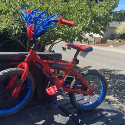 Child Kid Children Bike 16” Wheels Spider-Man Spider Man Spiderman Bicycle Tricycle Trike in Good Condition