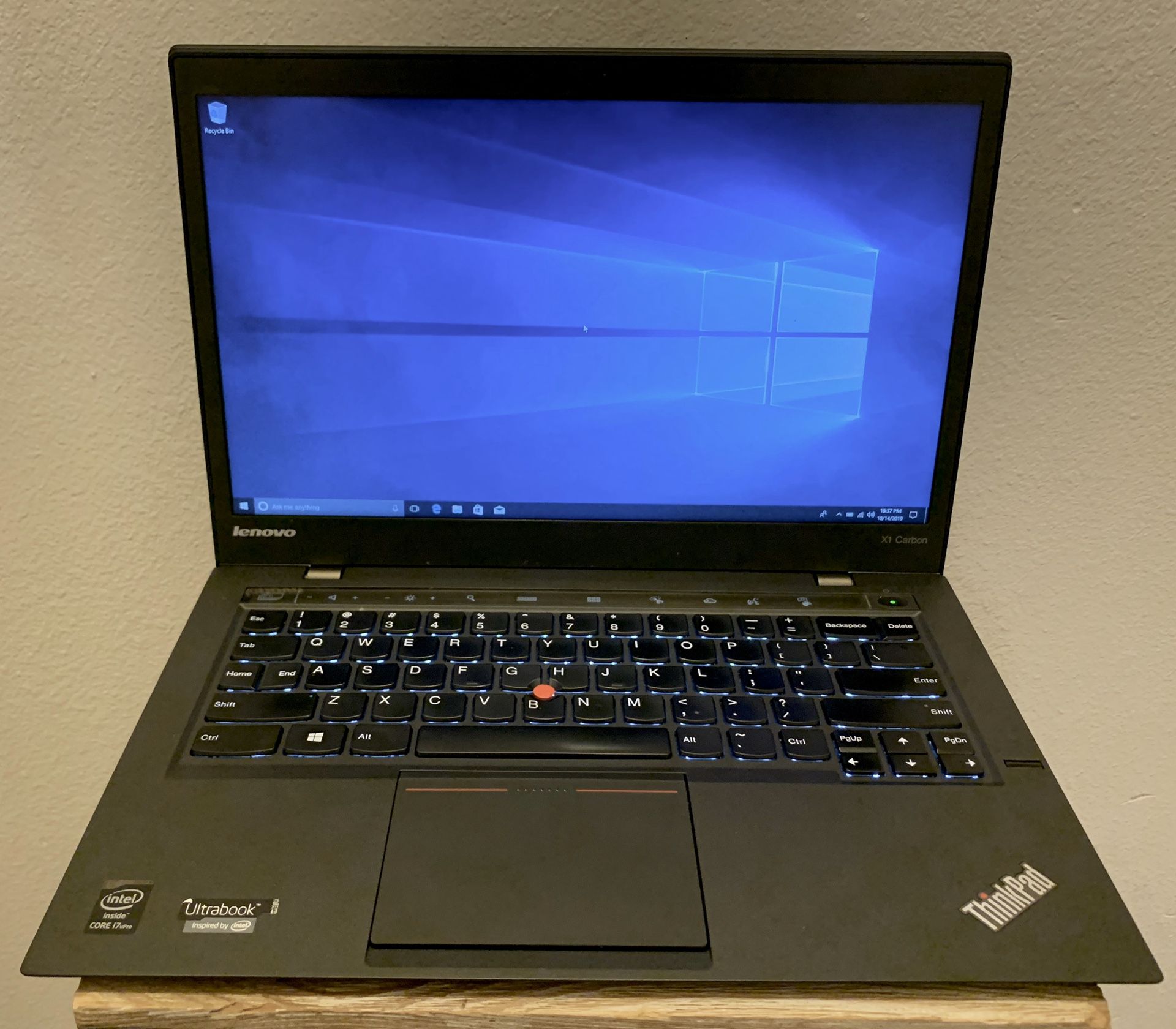 Lenovo ThinkPad laptop PC 2nd Gen X1 Carbon Intel i7-4600U 256GB SSD 8GB RAM W10