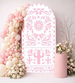 Pink Fiesta Arch Backdrop Party Decoration