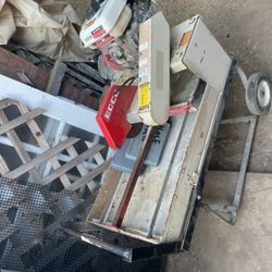 Gas Powered Tile Saw Works 