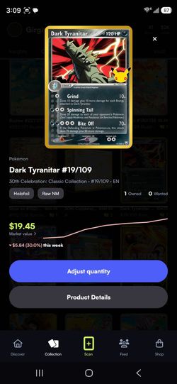 Dark Tyranitar 19/109 30th