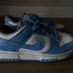 Nike Dunk Low white and blue trainers 