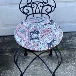 Black vanity chair New Upholstery Fabric 