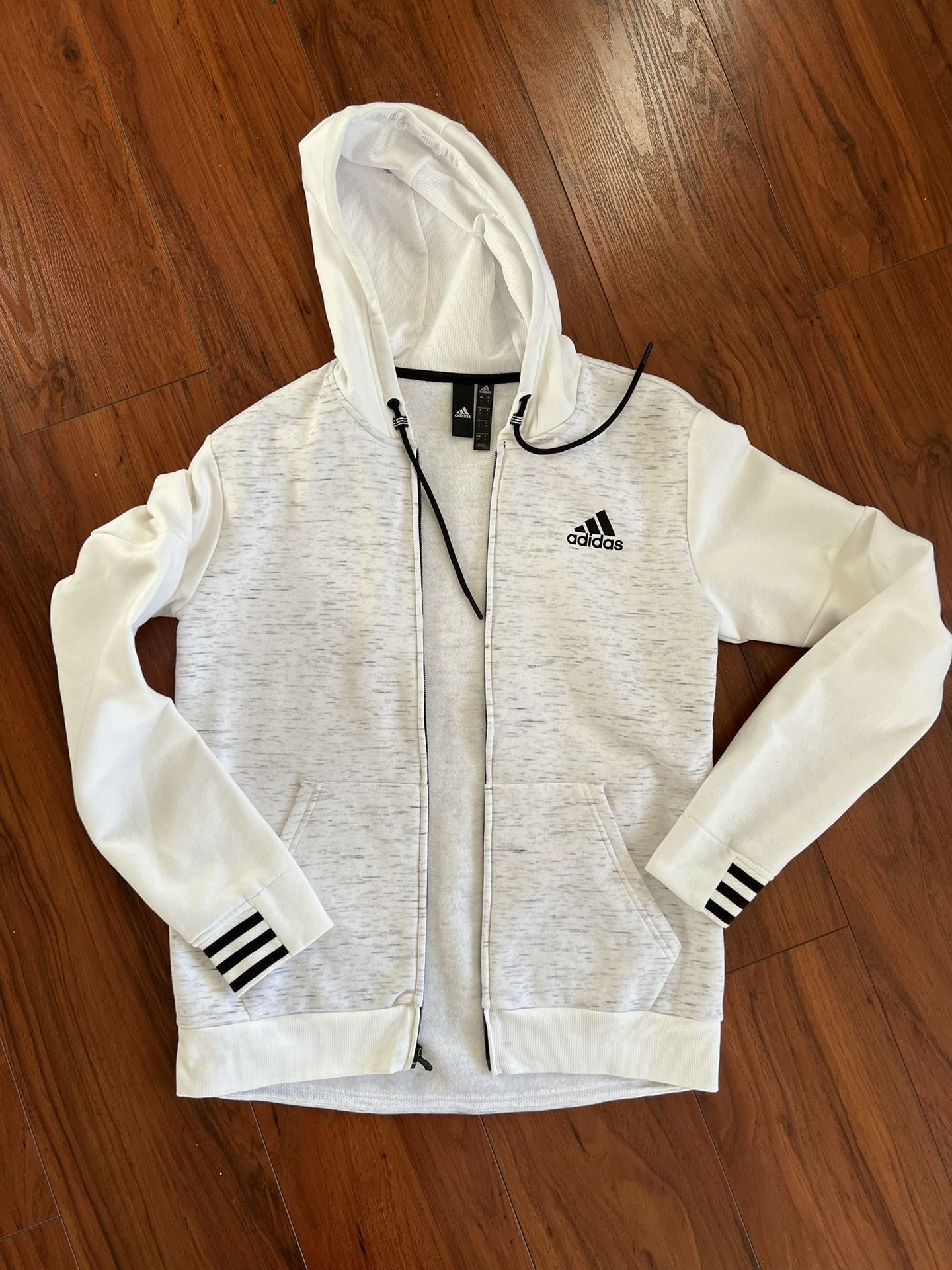 adidas Men's Post Game Fleece Full Zip Hoodie Size S