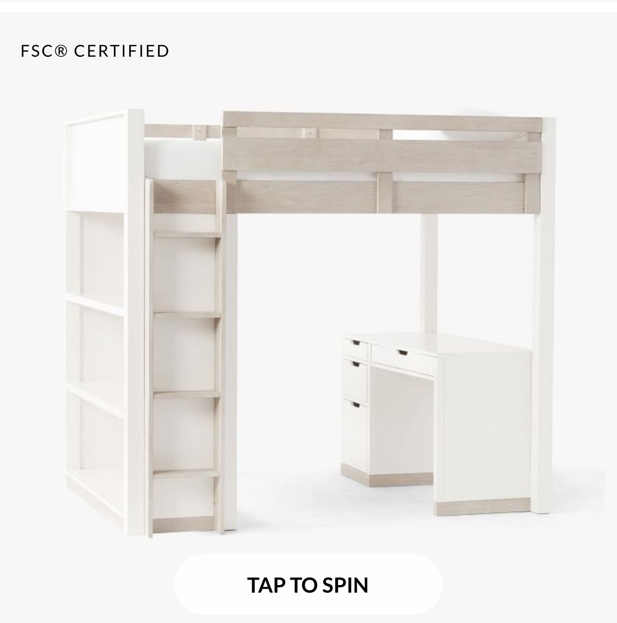 Pottery Barn Teen Rhys Loft Bed