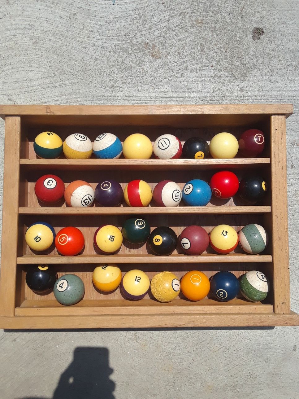 Vintage billiards balls