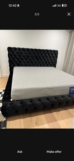 NEW KING BED FRAME WITH MATTRESS