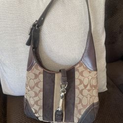 Brown Coach Shoulder Purse 