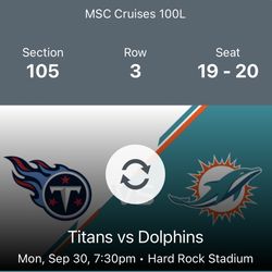 Dolphins vs Titans 
