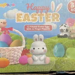 12 Finger Puppets With 12 Prefilled Easter 🐣 Eggs 