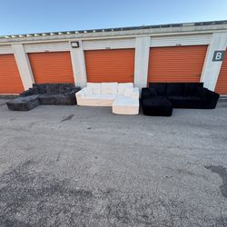 NUEVO! Plush Corduroy Sectional Sofa Couch 🚛 SAME DAY DELIVERY