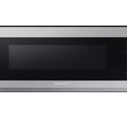 Samsung 1.1 cu. ft. 1100 W Fingerprint Resistant Stainless Steel Smart SLIM Over-the-Range Microwave with WiFi and Voice Control
