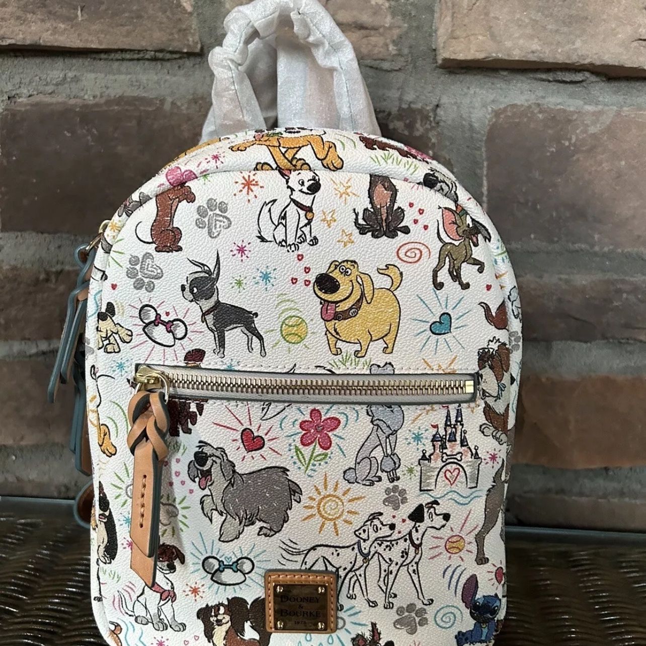 disney dogs sketch mini backpack by dooney & bourke Disney Dogs Disney Sketch Backpack Disney Dooney Bourke Dogs Sketch Mini  Backpack With Stitch NWT