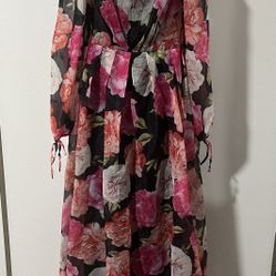 Giffniseti Summer Floral Maxi dress Size XL