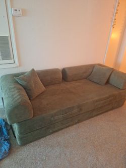 Green boneless couch