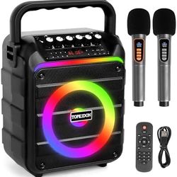TWS Karaoke Machine Portable Karaoke Machine With 2 Wireless