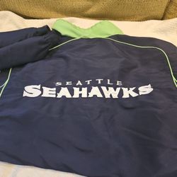 Men's Long Sleeve SEAHAWKS wind breaker XXL