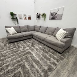 Grey Sectional Couch - Free Delivery 