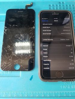 iPhone cracked screen