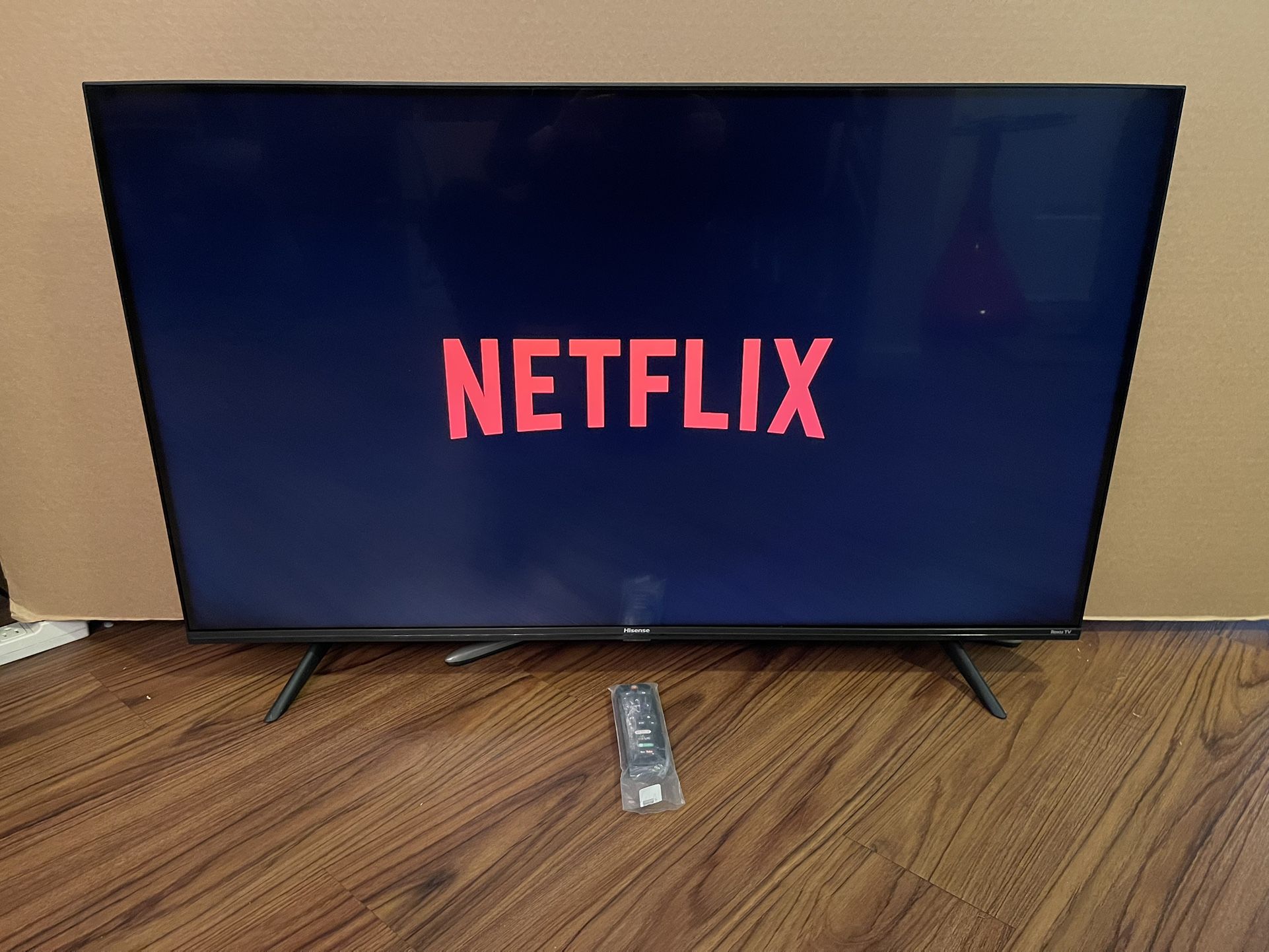 Hisense 43” Smart Roku TV 4K UHD HDR With New Remote Control. $130 Firm On Price