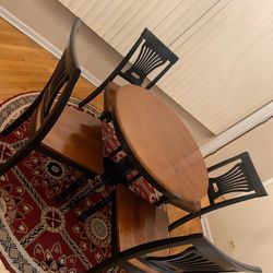 5-Piece Dining Set (36" Table + 4 Chairs) - Easy Pickup in Hyde Park - $250