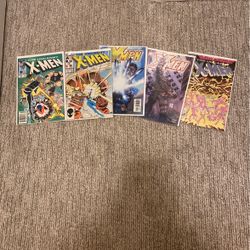 5 Perfect Condition X-Men Comics 