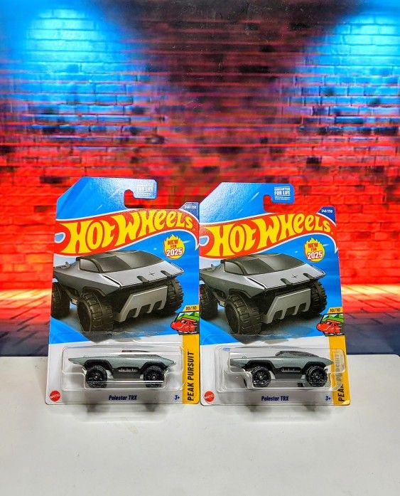 2025 Hot Wheels Q Case Peak Pursuit 10/10 POLESTAR TRX Lot of 2