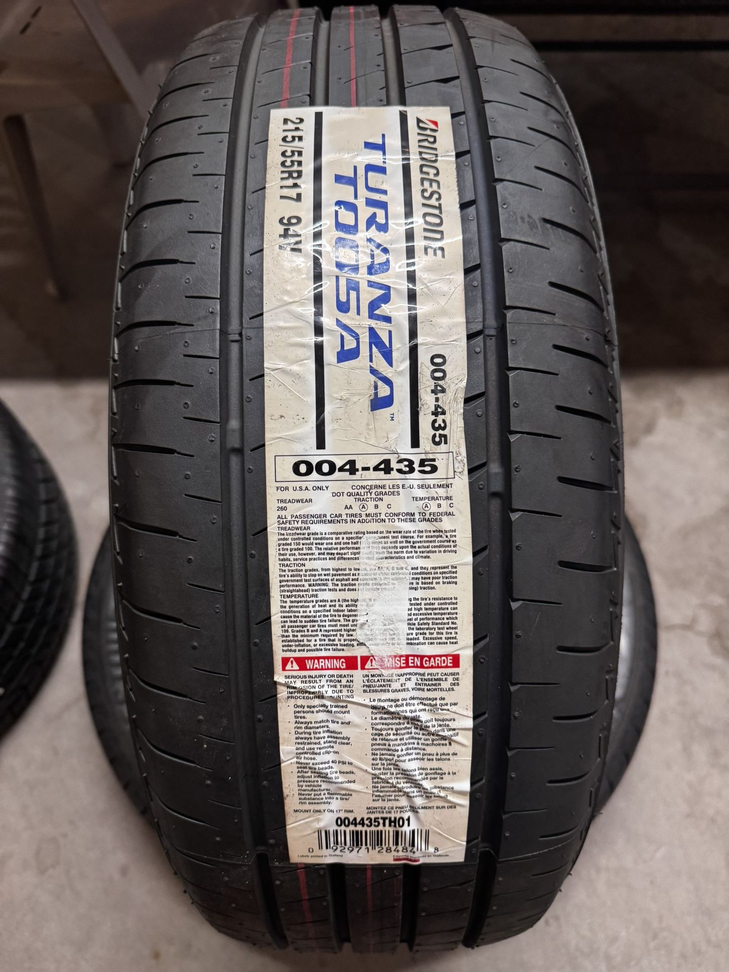Bridgestone Turanza T005A 215/55R17 94V