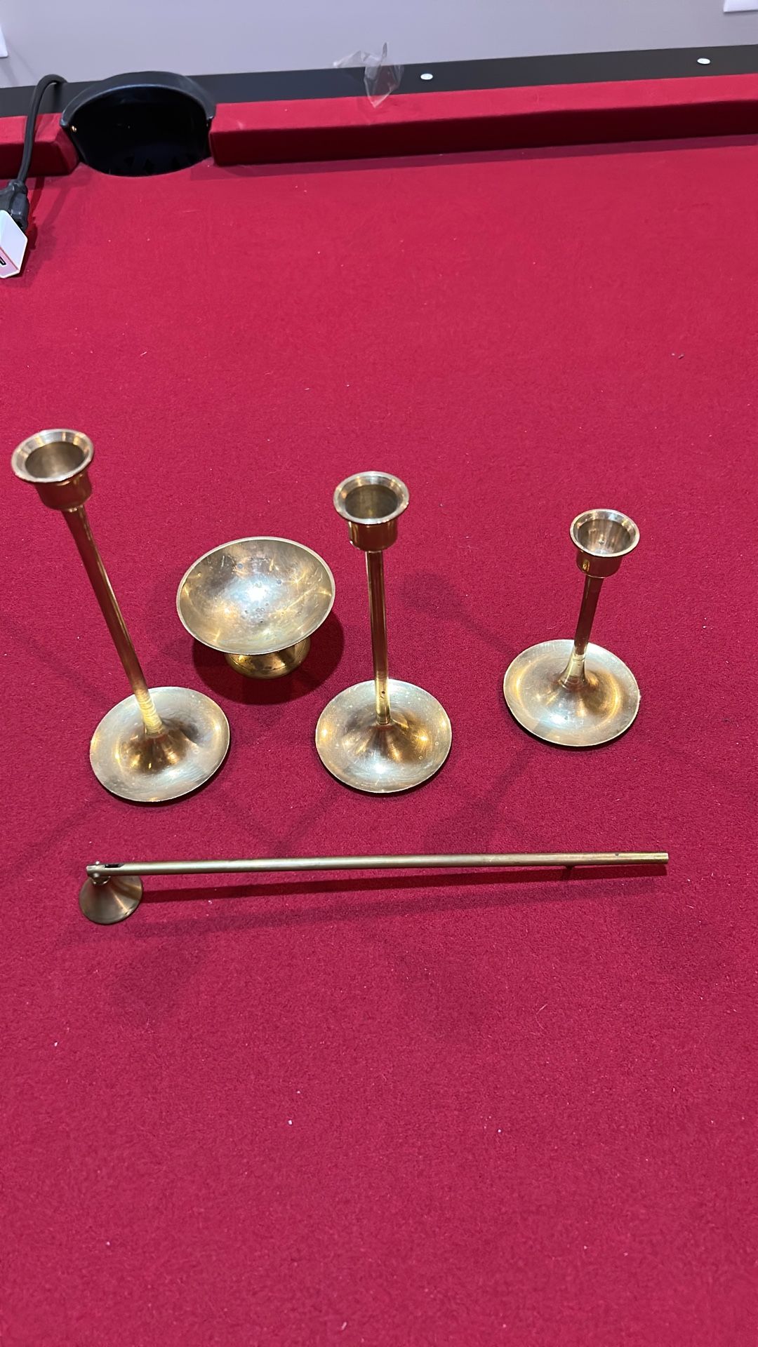 Solid Brass Candle Set