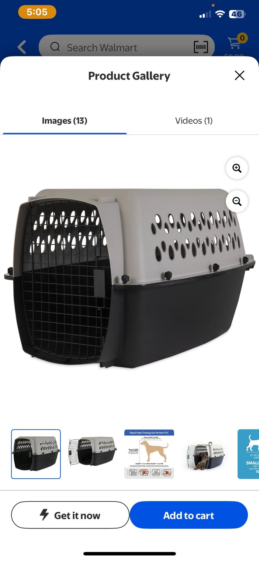 REDUCED Pet Animal Pet KENNEL CARRIER, Easy To Assemble & Wash, Brand New! Hard Walls, Metal Door, Small-Medium