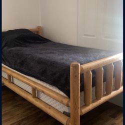 Custom Wooden Bedframe, Twin.