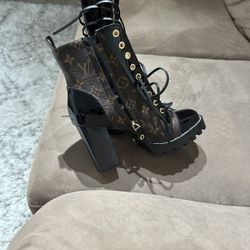 Star Trail Black And Brown Monogram Ankle Boots