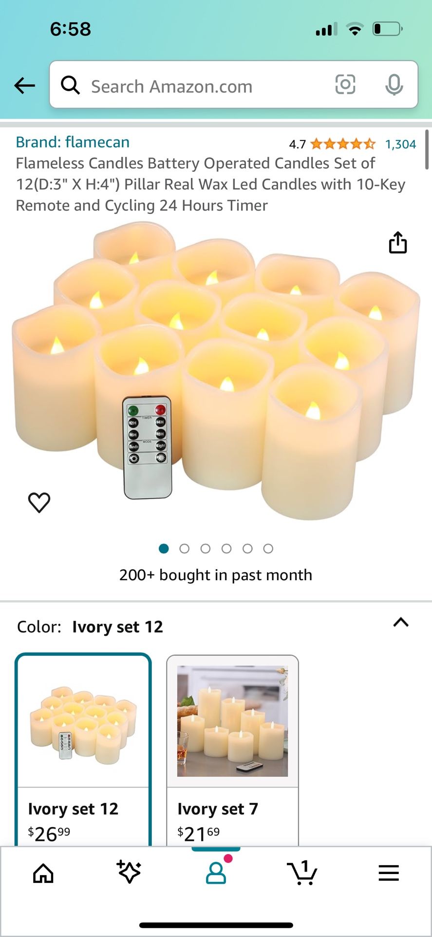 Flameless Candles Battery Operated Candles Set of 12