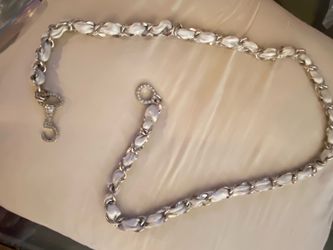 1960’s silver tone belt or neckless