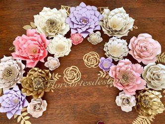 Paper flowers flores de papel