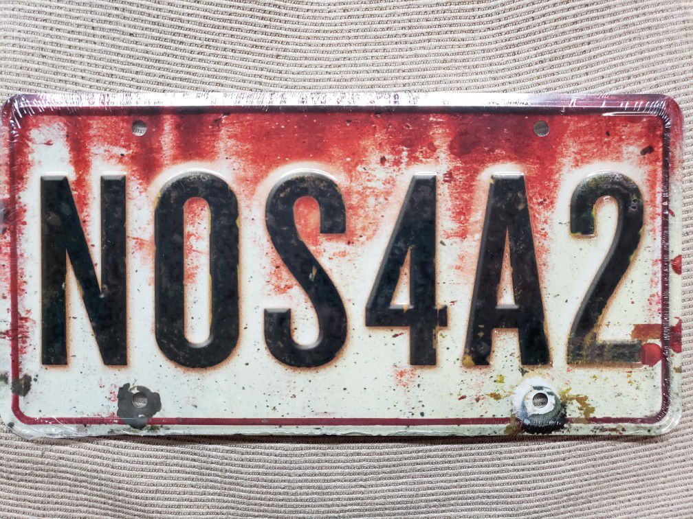 NOS4A2 License Plate Inspired AMC TV Prop, Bam! Horror Box Exclusive, Nosferatu