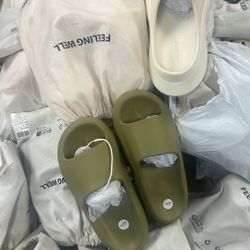 Posee Scrub Clogs Poopoo Slippers For Girls Men Garden Shoes Arch Support Quick Drying Slides Summer Slip On Beach Sandals