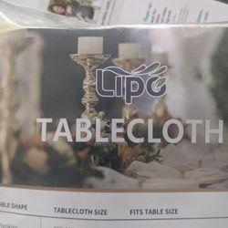 Gold Table Cloth For Wedding Or Christmas 