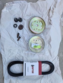 Mower Deck Pulleys and Belt