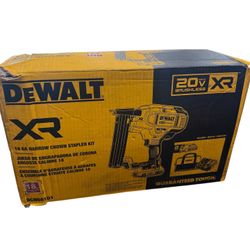 Dewalt DCN681D1 20V 18 GA Cordless Narrow Crown Stapler Kit New
