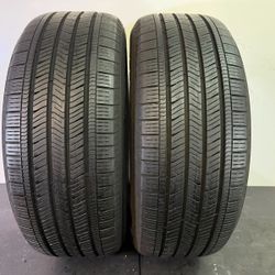 V832  255 60 18 108H  Goodyear Eagle Touring   2 Used Tires 80% Life 